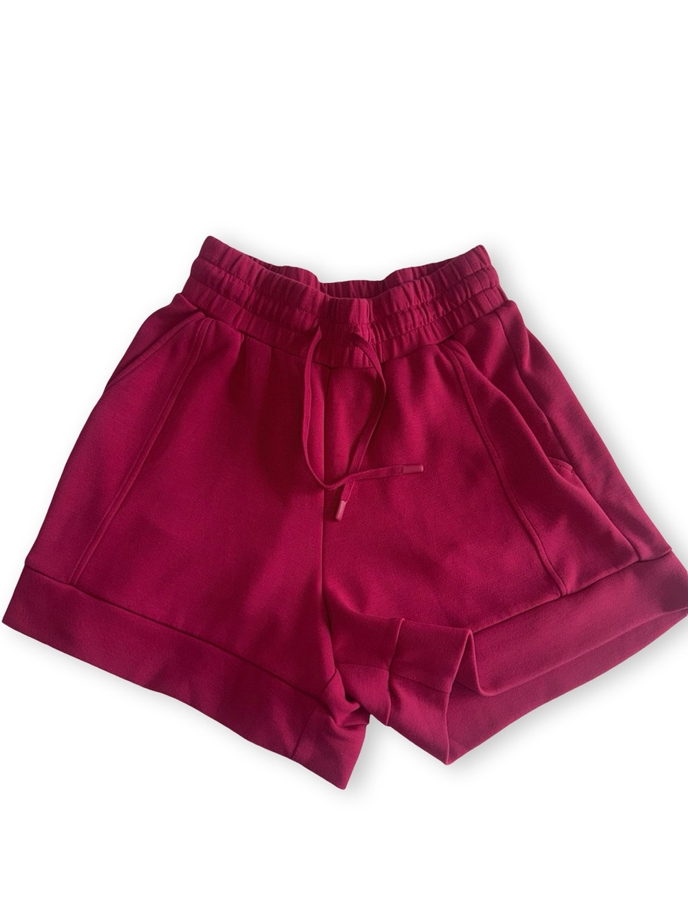 Varley Raspberry Pink Athletic Drawstring Shorts - Picture 2 of 4